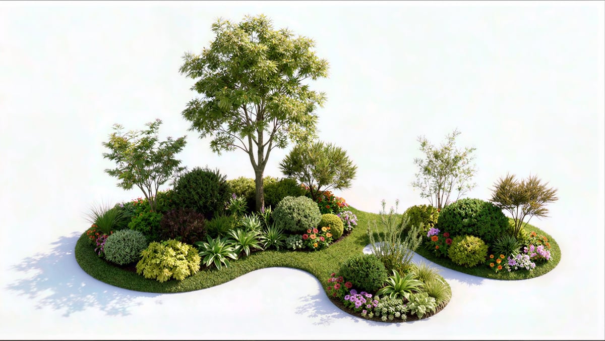 Professional landscape design rendering